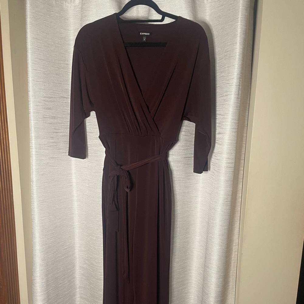 Express Maroon Jumpsuit